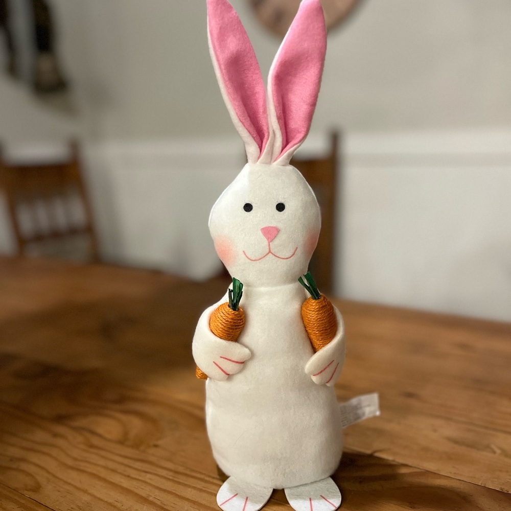 Easter Bunny with Carrots and Tail